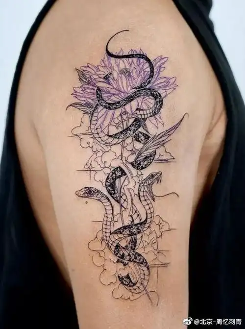 动物纹身##线条纹身##简约纹身##北京纹身