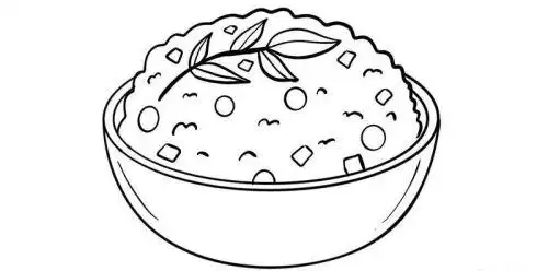 可爱米饭简笔画怎么画 简单可爱米饭简笔画步骤图解