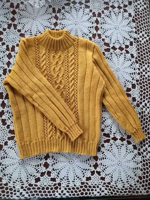 童谣 儿童棒针扭花套头毛衣-编织教程-编织人生