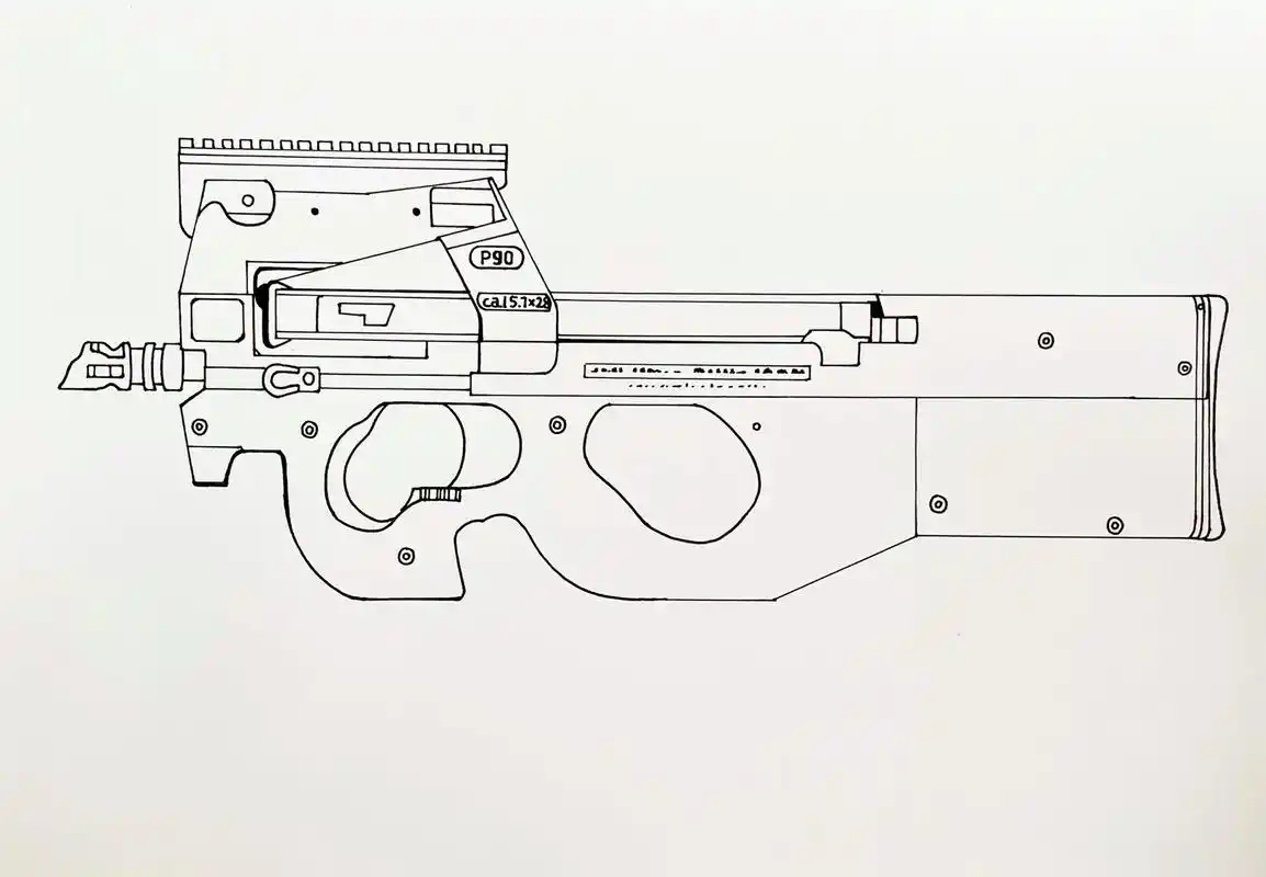 创作灵感#画枪简笔画 #画枪 #画p90 #画枪教程 - 抖音