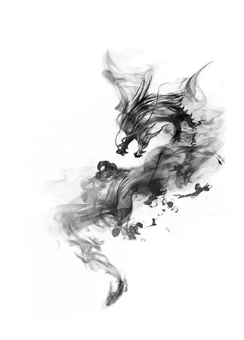 水墨龙设计模板素材