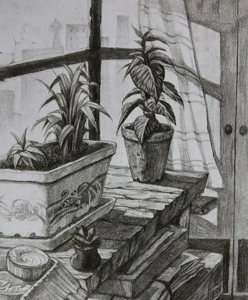 素描桌子的纹路怎么画简单的素描桌子画法教程