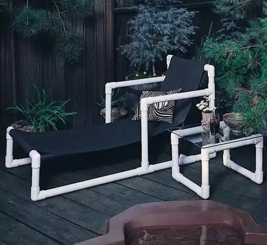 pvc管大变身沙滩椅休息床