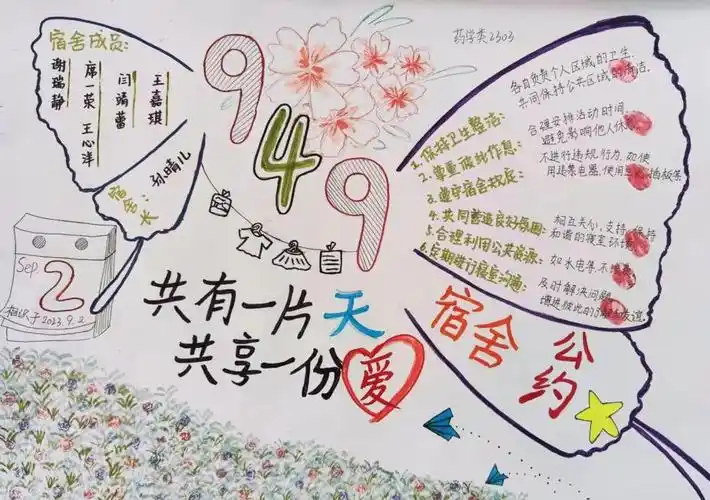 生命科学学院举办宿舍文明公约设计大赛