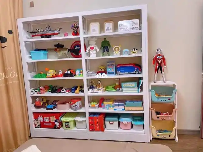 图书馆书架变儿童玩具收纳架