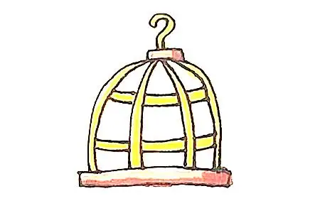 简单舒适的鸟笼简笔画步骤图解