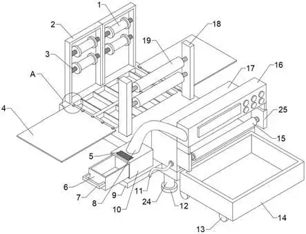 有效防止碎絮飞扬的无梭织带机的制作方法