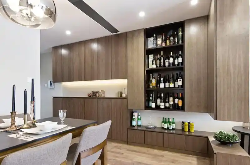 简约宜家风 餐边酒柜设计图