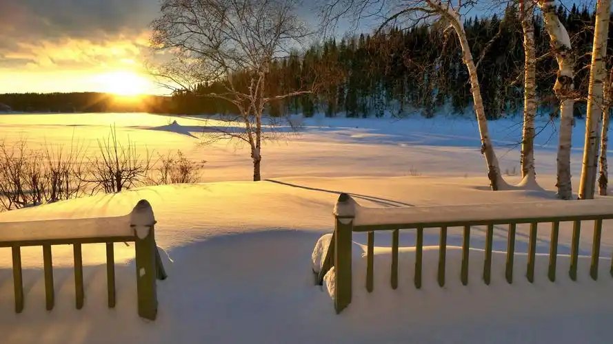 唯美冬季雪景风光桌面壁纸-风景壁纸-手机壁纸下载-美桌网