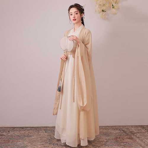 正品魏晋风汉服秋季女正品原创古装仙气古风飘逸广袖舞蹈演出襦裙