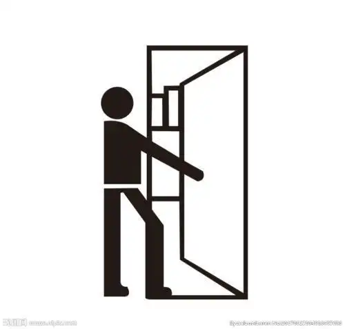 关于随手关门的简笔画