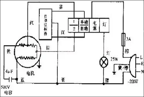 抽油烟机电机接线图分析