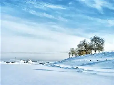 黑河市嫩江县雪景.(资料图片)