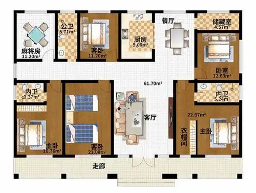一层建成案例参考自建小别墅美丽乡村农村自宅基地建房设计