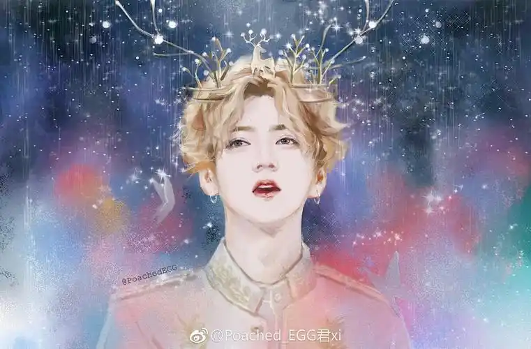 鹿晗卡通头像壁纸