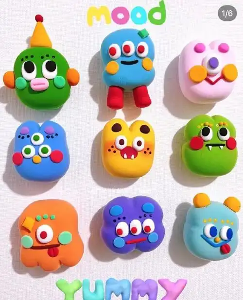 一些比较好看且简单易做的粘土手工,宝妈们可以照抄啦!#超轻粘土