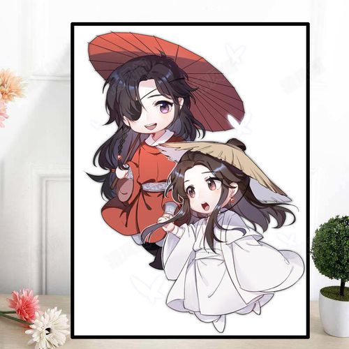 天官赐福小幅q版谢怜花城原耽钻石画新款古风动漫手工贴钻十字绣