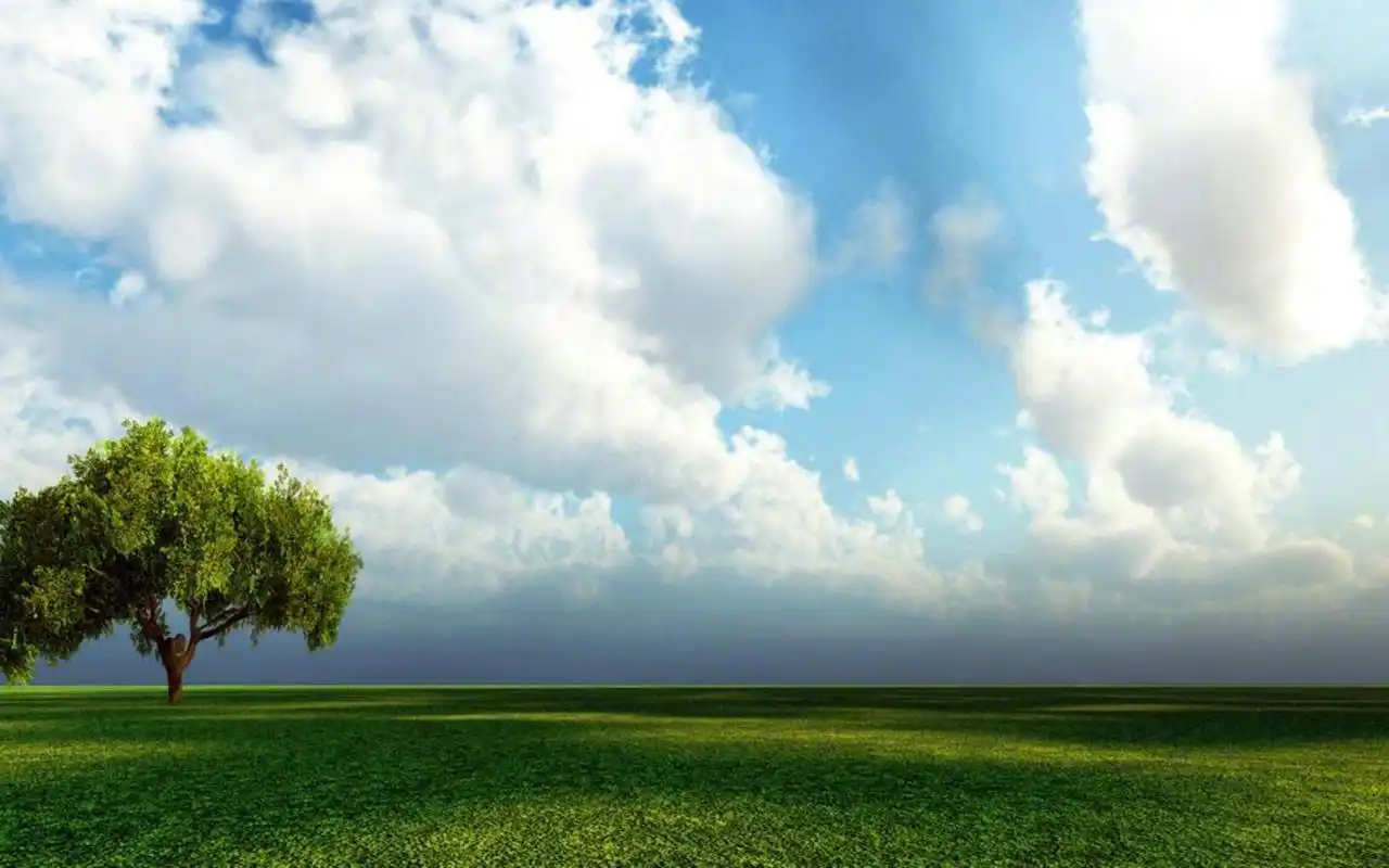 分享一组唯美天空风景图片壁纸给大家,微风和煦,清新唯美的蓝天白云