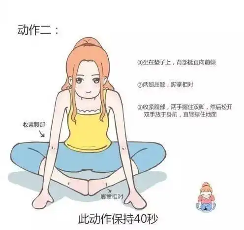 两脚掌相对紧贴,收紧