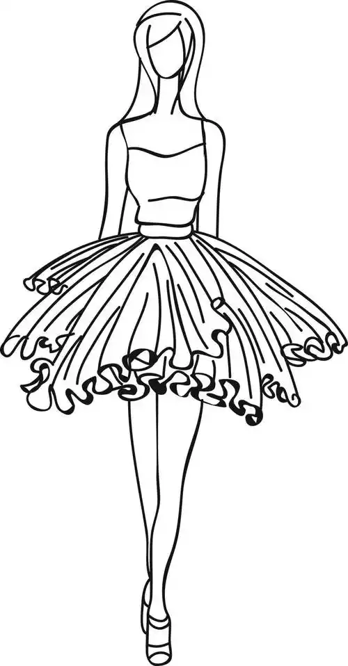 裙子简笔画 裙子简笔画简单又漂亮