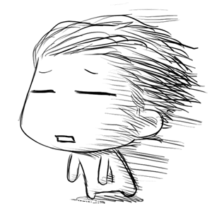 舒了一口气简笔画