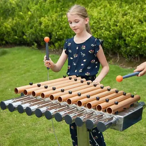 户外儿童打击乐器幼儿园敲击乐器金属音乐墙手拍鼓传声筒器材博美