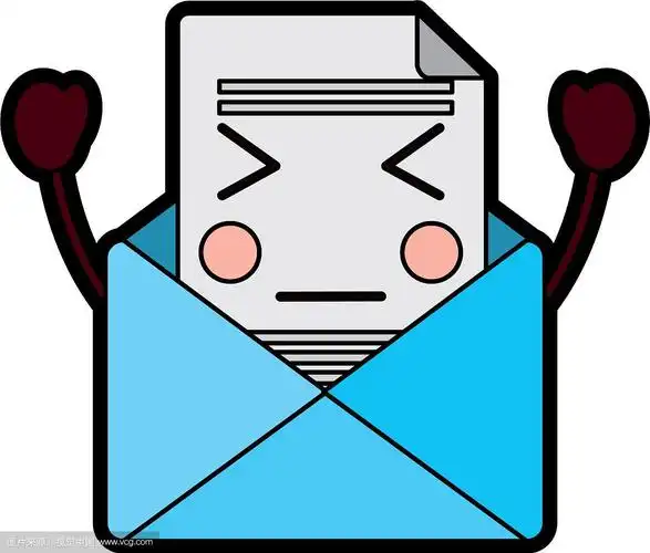 可爱的电子邮件信封信件信息卡通