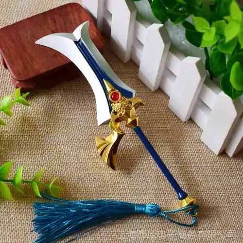 王者周边武器 张飞禁血狂兽16厘米合金工艺兵器金属武器批发代发