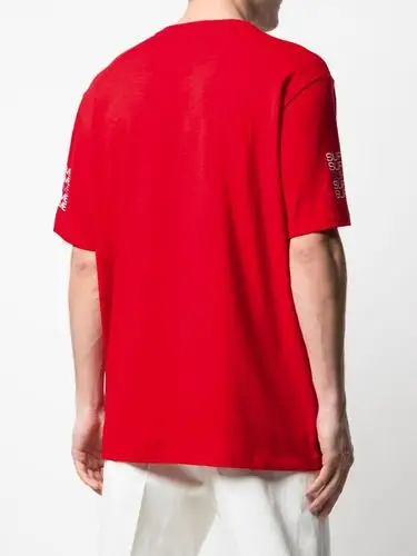 supreme 叠式logo印花t恤 in red | modesens