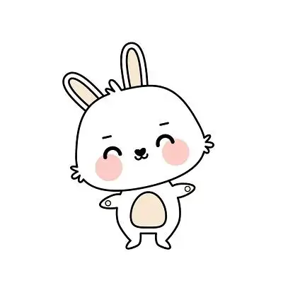 中秋可爱q版兔子免扣素材