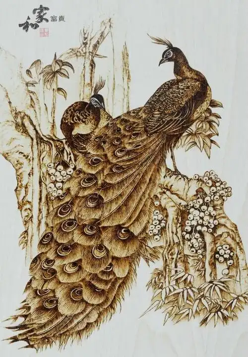 文化尚品丨火木丹青非遗烙画