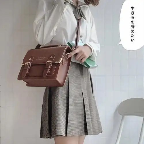 新款剑桥包jk包制服包校工包斜挎手提双肩包圣诞包跨境外贸女包