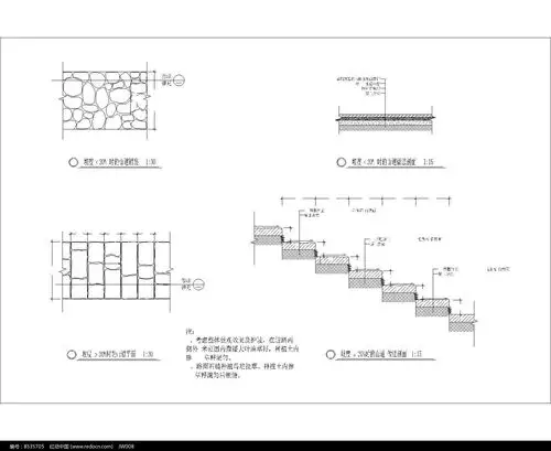 毛条石台阶图片