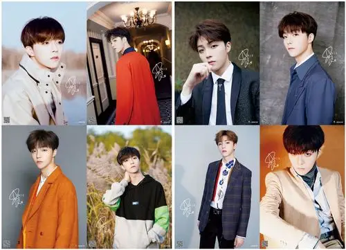 nine percent百分之九组合高清压纹签名写真图片书店地摊