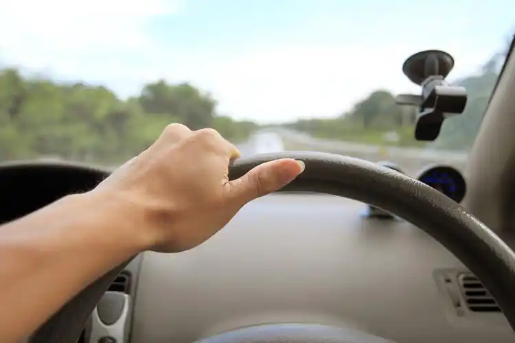 开车,汽车,男人,驾驶,途中