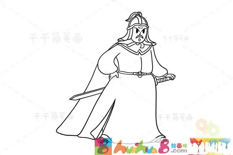 郑成功骑士简笔画