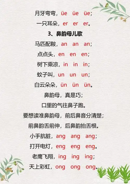 家长学唱歌,孩子学拼音,一年级拼音顺口溜:好记,好玩学习方法