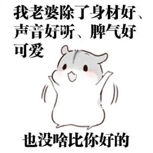 仓鼠表情包我就是听我老婆的