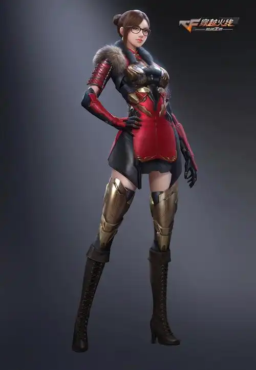 为游戏穿越火线创作的角色立绘5jpg