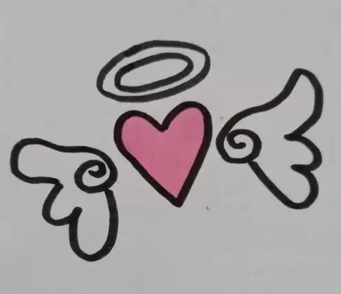 怎样画爱心天使 简单儿童画-简笔画大全-魔术铺