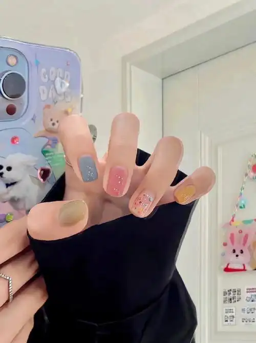 78超可爱的少女系短甲#美甲