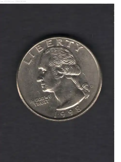 1998年25美分流通硬币
