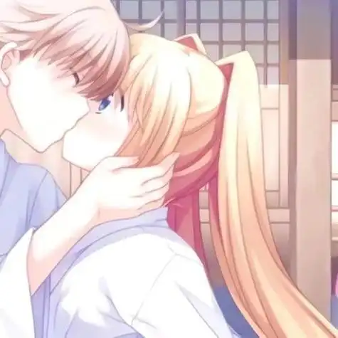 男女亲嘴头像图片动漫