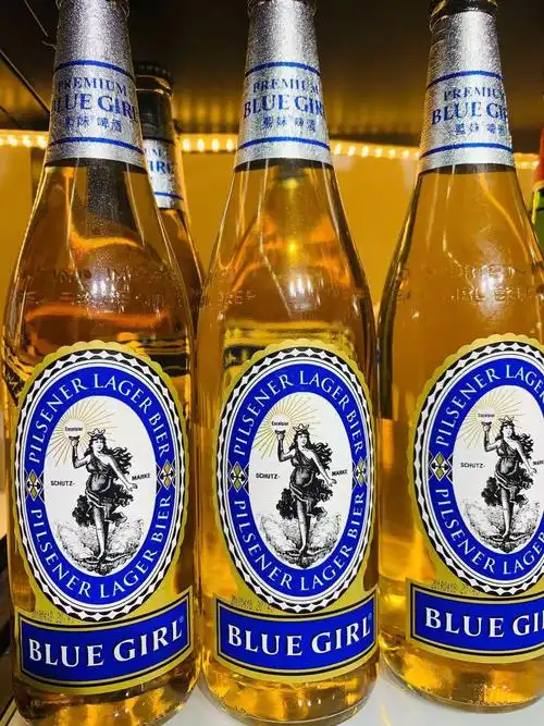 蓝妹啤酒国产bluegirl黄啤整箱拉格瓶装640ml12瓶啤酒