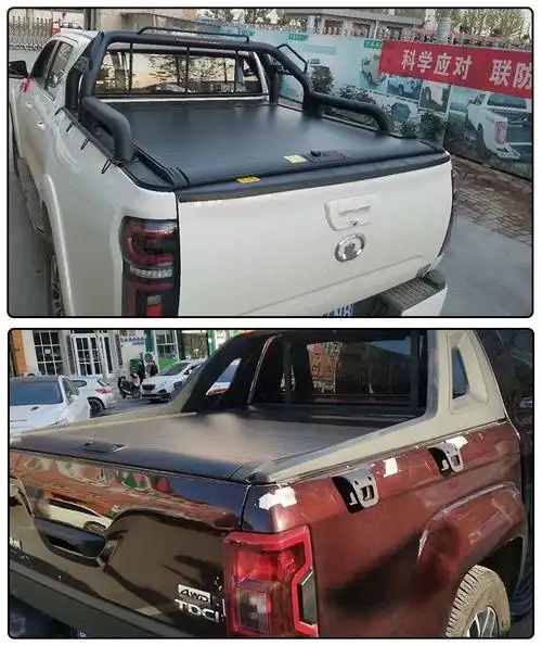 适用于长城炮后箱盖皮卡风骏567改装后备箱后盖越野版手动卷帘盖江玲