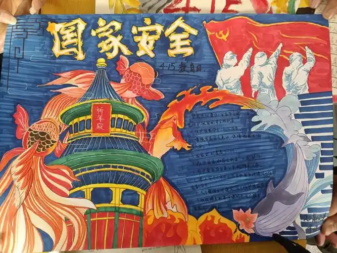 经贸与信息工程系开展国家安全日手抄报评选活动