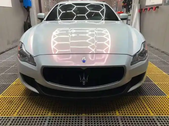 汽车改色膜钻石星空白魅系列渐变色膜全车车身贴膜改装白魅粉蓝金