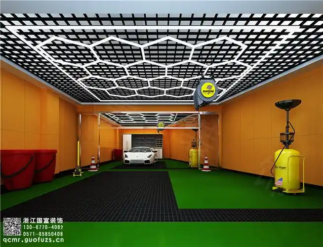 宁海县600平方汽车美容店设计装修公司浙江国富装饰