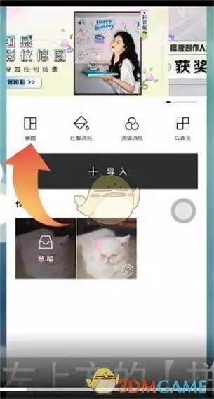 2,在全部照片中点击需要拼图的图片,再点击右下角的【完成】选项.