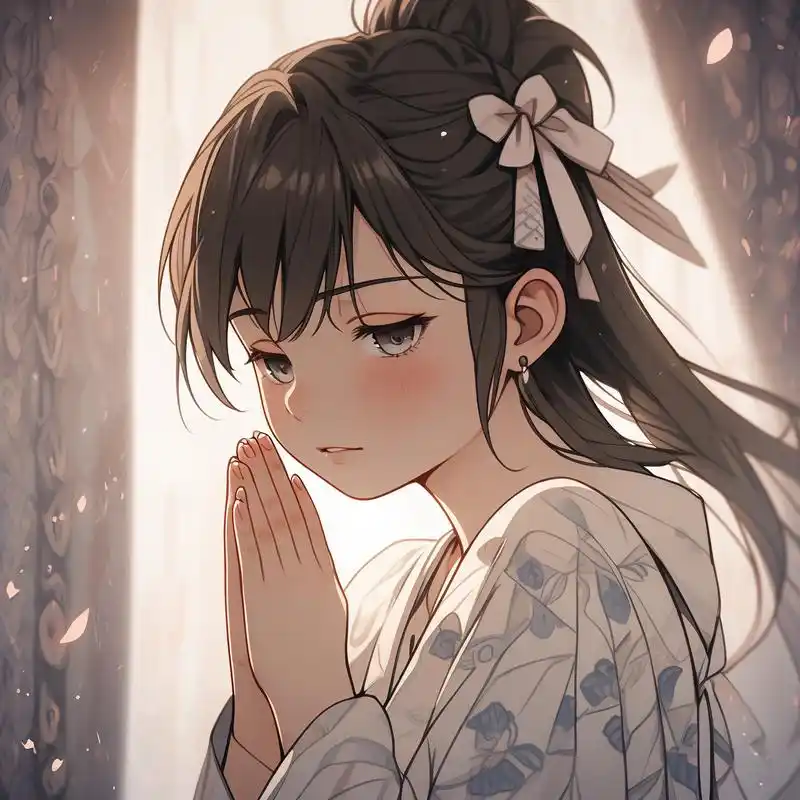 05双手合十祈祷头像05 双手合十,默默祈祷,愿世界和平,人人幸福.